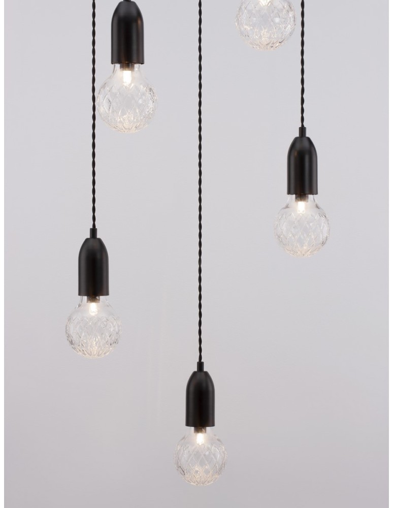 Luces Exclusivas BANI Wisząca Nowoczesna czarny 5xG9 max 6W LE42717
