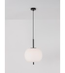 Lampy wiszące pojedyncze - Luces Exclusivas MARC Wisząca Nowoczesna czarny 1xE27 max 12W LE42718 - product 3