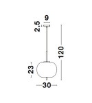 Lampy wiszące pojedyncze - Luces Exclusivas MARC Wisząca Nowoczesna czarny 1xE27 max 12W LE42718 - product 6
