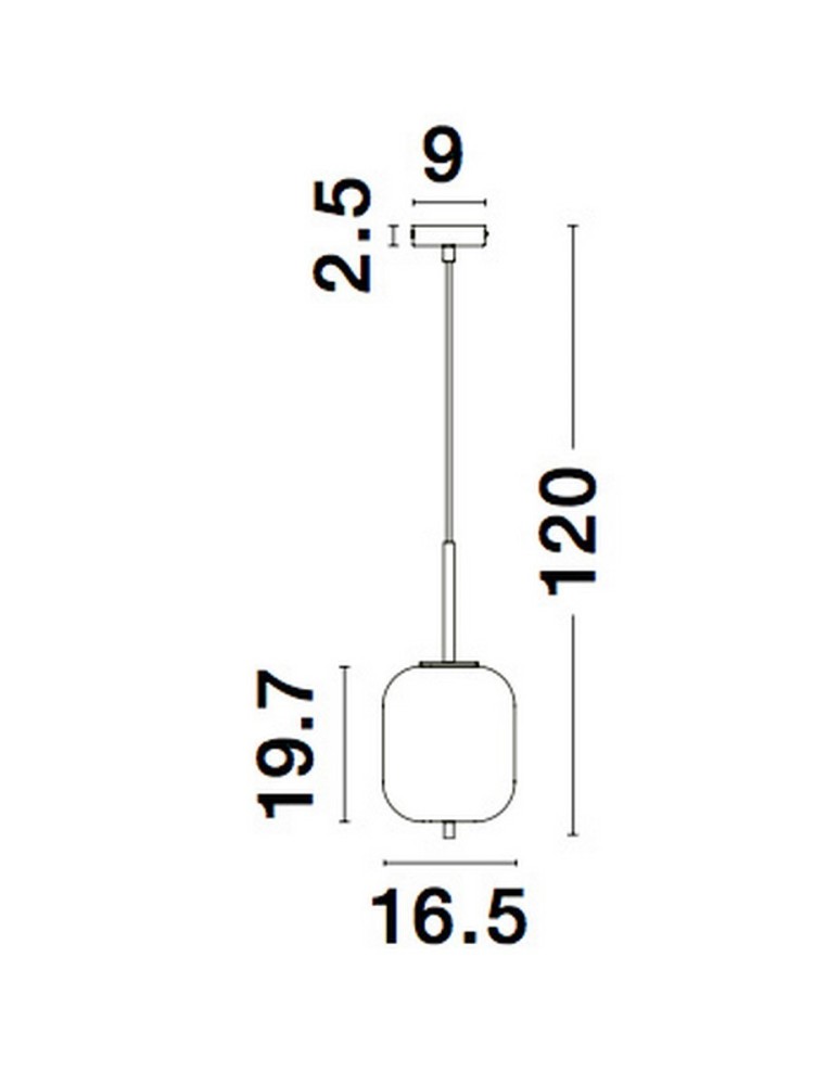 Luces Exclusivas MARC Wisząca Nowoczesna czarny 1xE14 max 5W LE42722