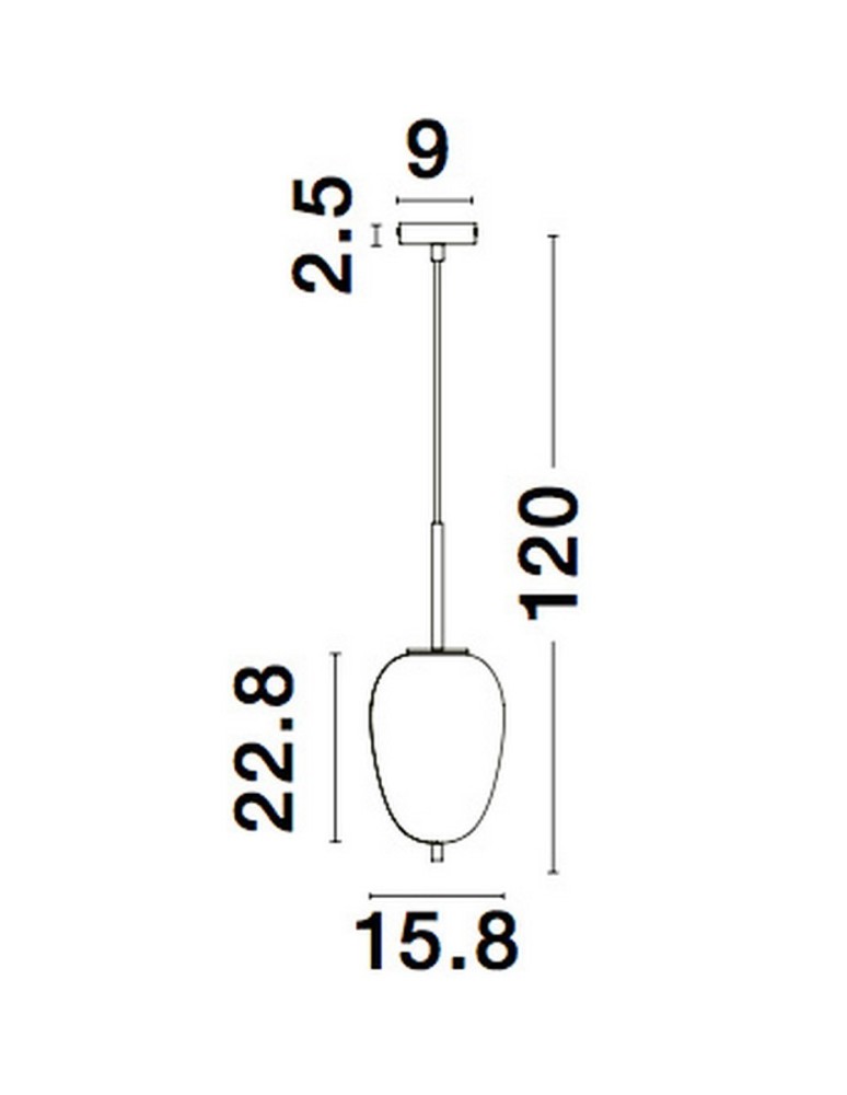 Luces Exclusivas MARC Wisząca Nowoczesna czarny 1xE14 max 5W LE42723