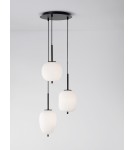 Lampy wiszące - Luces Exclusivas MARC Wisząca Nowoczesna czarny 3xE14 max 5W LE42724 - product 2