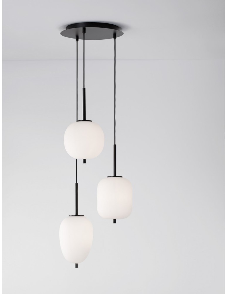 Luces Exclusivas MARC Wisząca Nowoczesna czarny 3xE14 max 5W LE42724