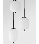 Lampy wiszące - Luces Exclusivas MARC Wisząca Nowoczesna czarny 3xE14 max 5W LE42724 - product 3