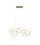 Lampy wiszące - Luces Exclusivas ASIS Wisząca Nowoczesna złoty i odcienie złota 1xLED max 21,6W 3000K LE42726 - product 1