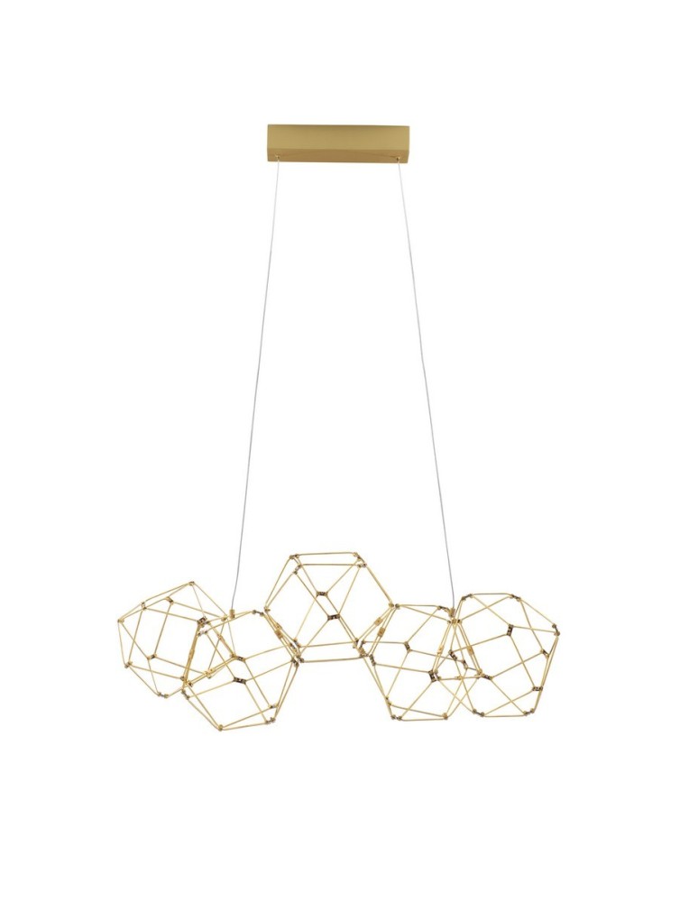 Lampy wiszące - Luces Exclusivas ASIS Wisząca Nowoczesna złoty i odcienie złota 1xLED max 21,6W 3000K LE42726 - produkt kolory-swiatla.pl 1
