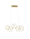 Luces Exclusivas ASIS Wisząca Nowoczesna złoty i odcienie złota 1xLED max 21,6W 3000K LE42726