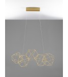 Lampy wiszące - Luces Exclusivas ASIS Wisząca Nowoczesna złoty i odcienie złota 1xLED max 21,6W 3000K LE42726 - product 3
