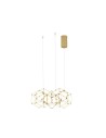 Luces Exclusivas ASIS Wisząca Nowoczesna złoty i odcienie złota 1xLED max 21,6W 3000K LE42727