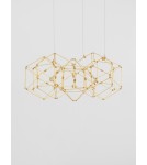 Lampy wiszące - Luces Exclusivas ASIS Wisząca Nowoczesna złoty i odcienie złota 1xLED max 21,6W 3000K LE42727 - produkt 3