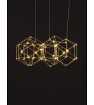 Lampy wiszące - Luces Exclusivas ASIS Wisząca Nowoczesna złoty i odcienie złota 1xLED max 21,6W 3000K LE42727 - produkt 5