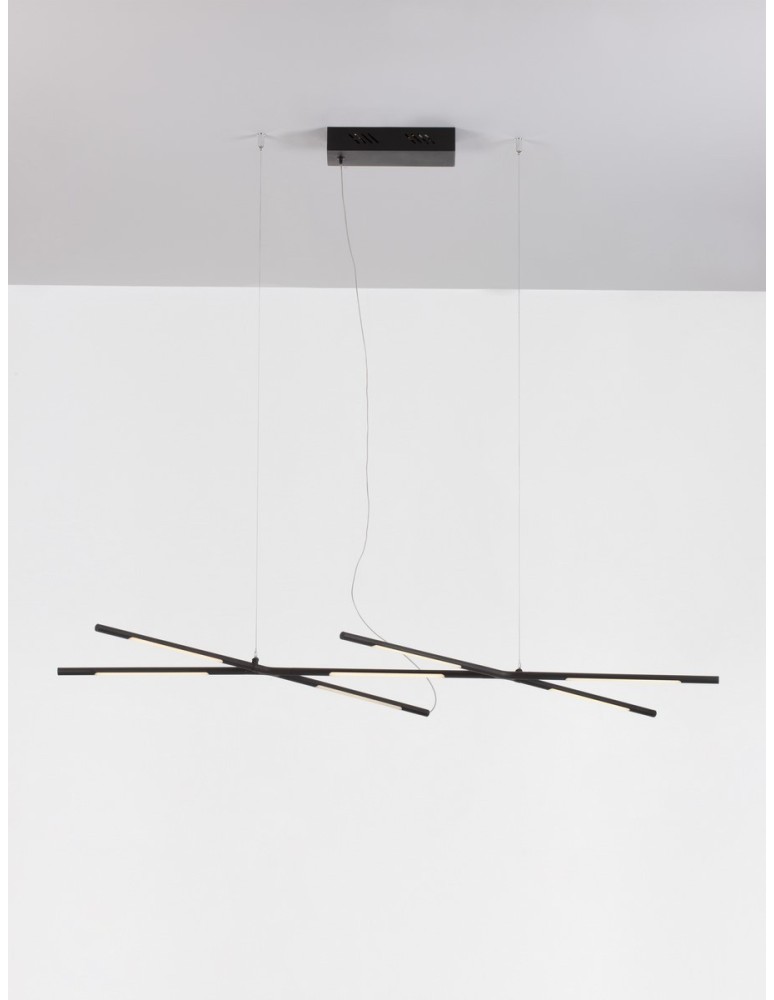 Luces Exclusivas BELL Wisząca Nowoczesna czarny 1xLED max 30W 3000K LE42728