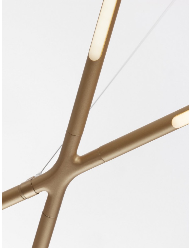 Luces Exclusivas BELL Wisząca Nowoczesna złoty i odcienie złota 1xLED max 30W 3000K LE42729