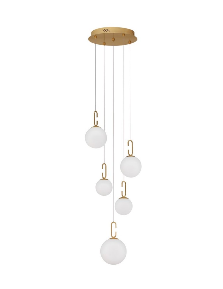 Lampy wiszące - Luces Exclusivas YARA Wisząca Nowoczesna złoty i odcienie złota 1xLED max 30,5W 3000K LE42732 - produkt kolory-swiatla.pl 1