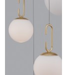 Lampy wiszące - Luces Exclusivas YARA Wisząca Nowoczesna złoty i odcienie złota 1xLED max 30,5W 3000K LE42732 - produkt 2