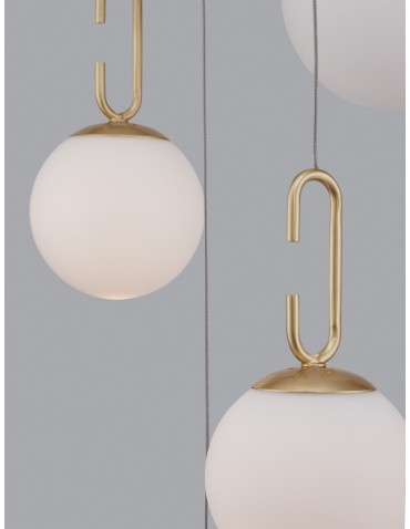 Luces Exclusivas YARA Wisząca Nowoczesna złoty i odcienie złota 1xLED max 30,5W 3000K LE42732 - produkt 2