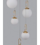 Lampy wiszące - Luces Exclusivas YARA Wisząca Nowoczesna złoty i odcienie złota 1xLED max 30,5W 3000K LE42732 - produkt 5