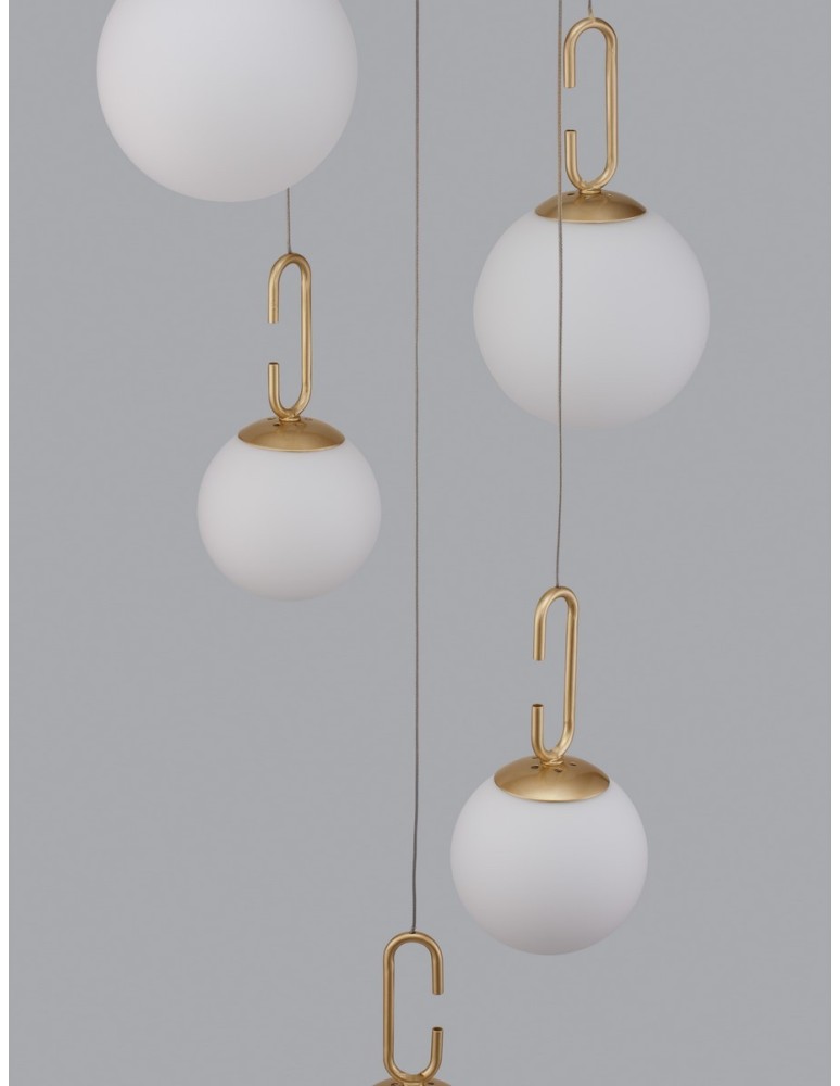 Lampy wiszące - Luces Exclusivas YARA Wisząca Nowoczesna złoty i odcienie złota 1xLED max 30,5W 3000K LE42732 - produkt kolory-swiatla.pl 5