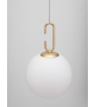 Lampy wiszące - Luces Exclusivas YARA Wisząca Nowoczesna złoty i odcienie złota 1xLED max 10,64W 3000K LE42733 - produkt 2