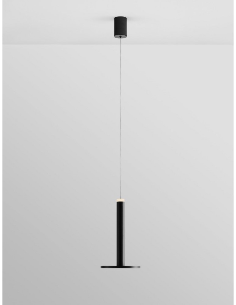 Lampy wiszące - Luces Exclusivas ESQUEL Wisząca Nowoczesna czarny 1xLED max 11W 3000K LE42735 - produkt kolory-swiatla.pl 2