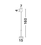Lampy wiszące - Luces Exclusivas ESQUEL Wisząca Nowoczesna biały 1xLED max 11W 3000K LE42737 - product 6