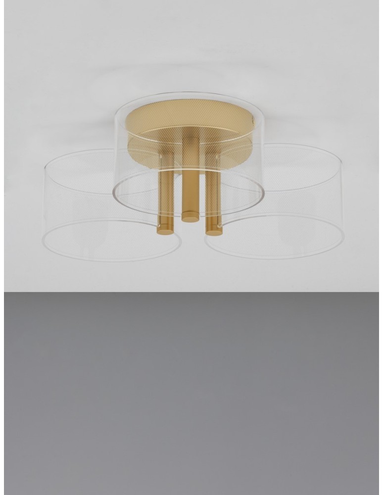 Luces Exclusivas TUNAS Sufitowa Nowoczesna złoty i odcienie złota 1xLED max 20,5W 3000K LE42741