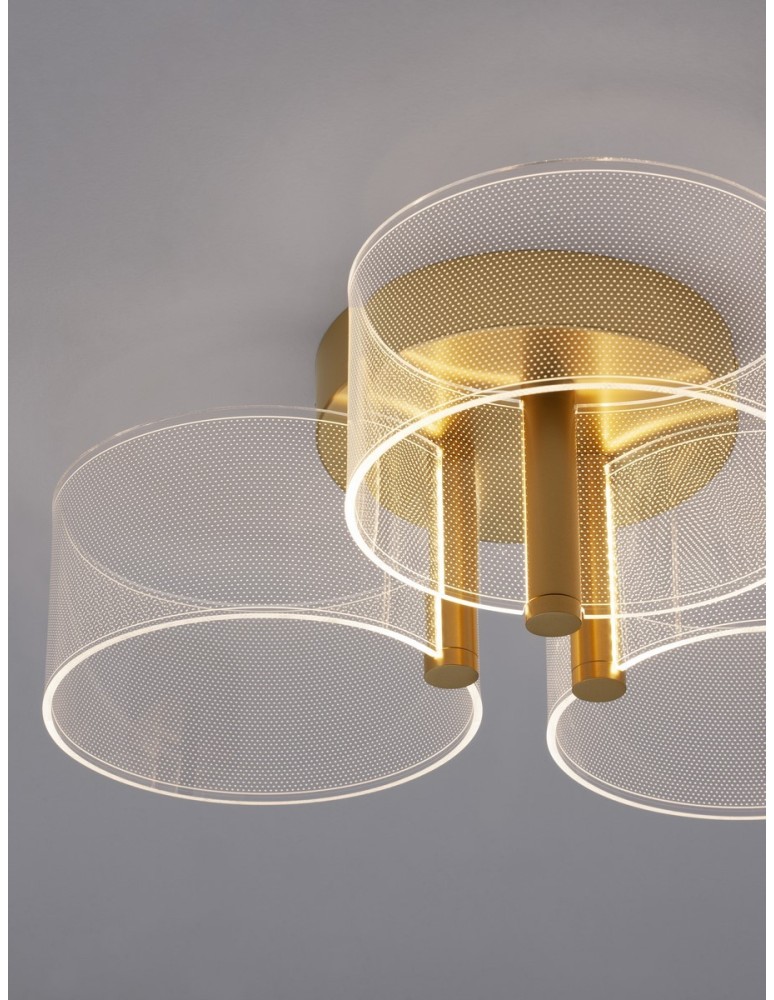 Luces Exclusivas TUNAS Sufitowa Nowoczesna złoty i odcienie złota 1xLED max 20,5W 3000K LE42741