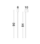 Kinkiety - Luces Exclusivas TECOMAN Ścienna Nowoczesna biały 1xLED max 25W 3000K LE42851 - product 2