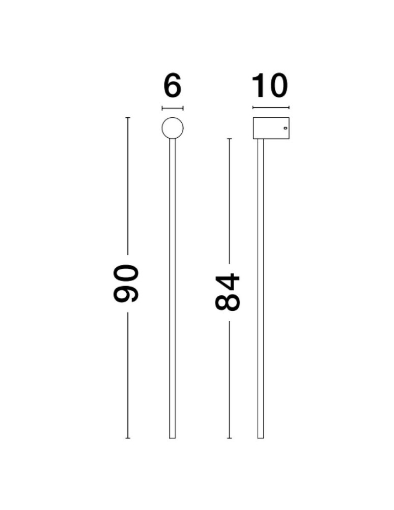 Kinkiety - Luces Exclusivas TECOMAN Ścienna Nowoczesna biały 1xLED max 25W 3000K LE42851 - product kolory-swiatla.pl 2