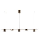 Lampy wiszące LED - Italux Remdal Wisząca Mosiężny 5xLED 30W 4000K PND-16374-5-COP-GD-4K - product 1