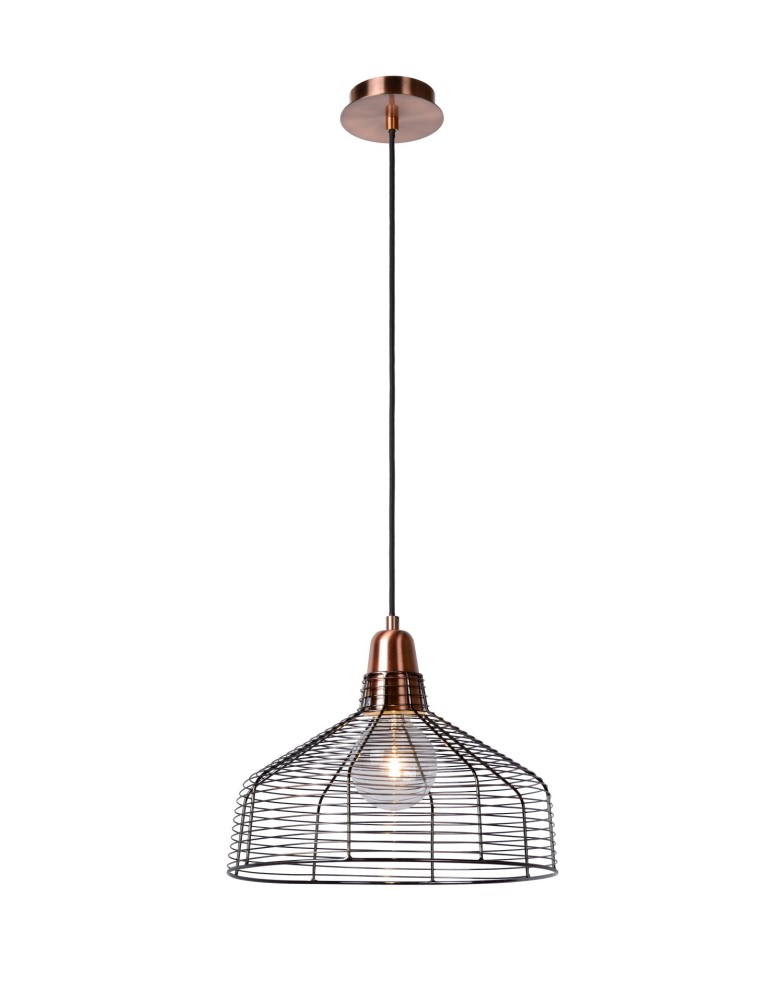 Lampy wiszące druciane - Lucide MOINO Wisząca E27 D35 H27cm Co 71362/35/17 - produkt kolory-swiatla.pl 1