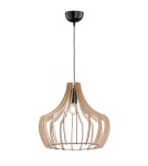 Lampy wiszące drewniane - RL WOOD Wisząca Nowoczesna 1xE27 max 60W Kolor Drewna R30253830 - product 1