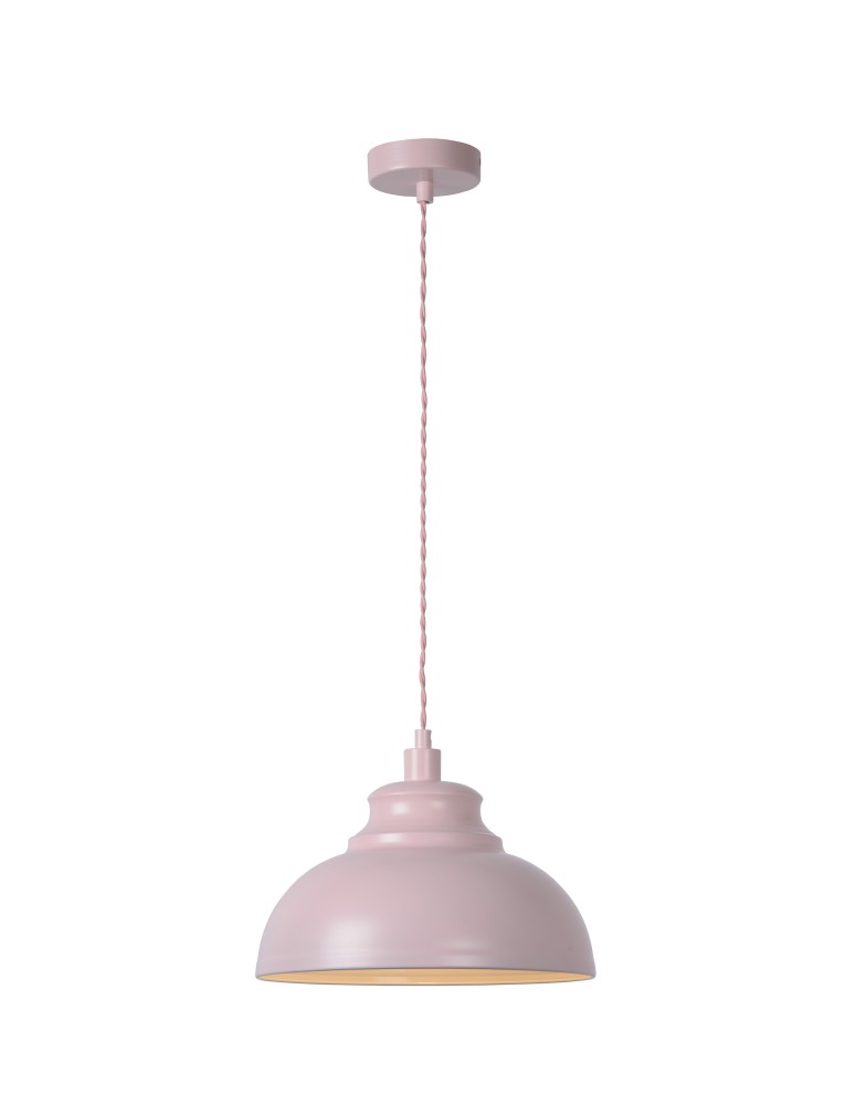 Lampy wiszące różowe - Lucide ISLA Wisząca E14 D29 H22cm Pi 34400/29/66 - produkt kolory-swiatla.pl 2