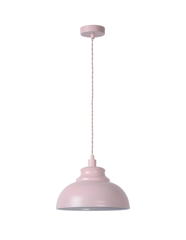 Lampy wiszące różowe - Lucide ISLA Wisząca E14 D29 H22cm Pi 34400/29/66 - produkt kolory-swiatla.pl 3