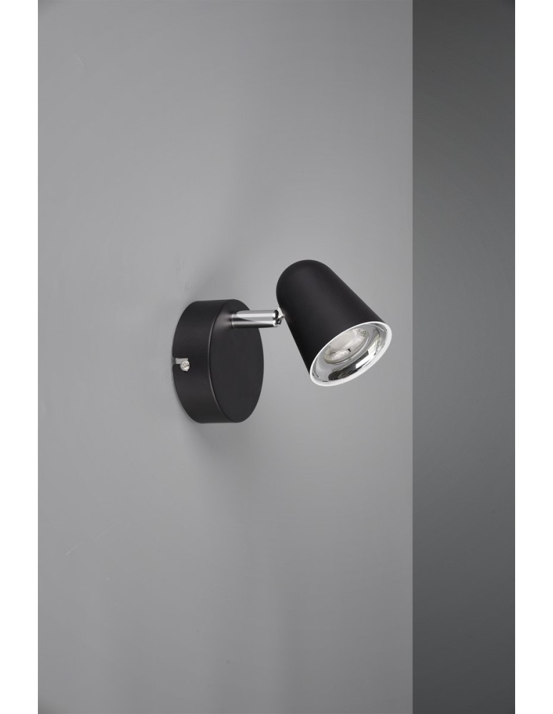 Kinkiety regulowane - RL TOULOUSE Reflektor Ścienny 1xLED max 3W 3000K Czarny Mat R82121132 - product kolory-swiatla.pl 2