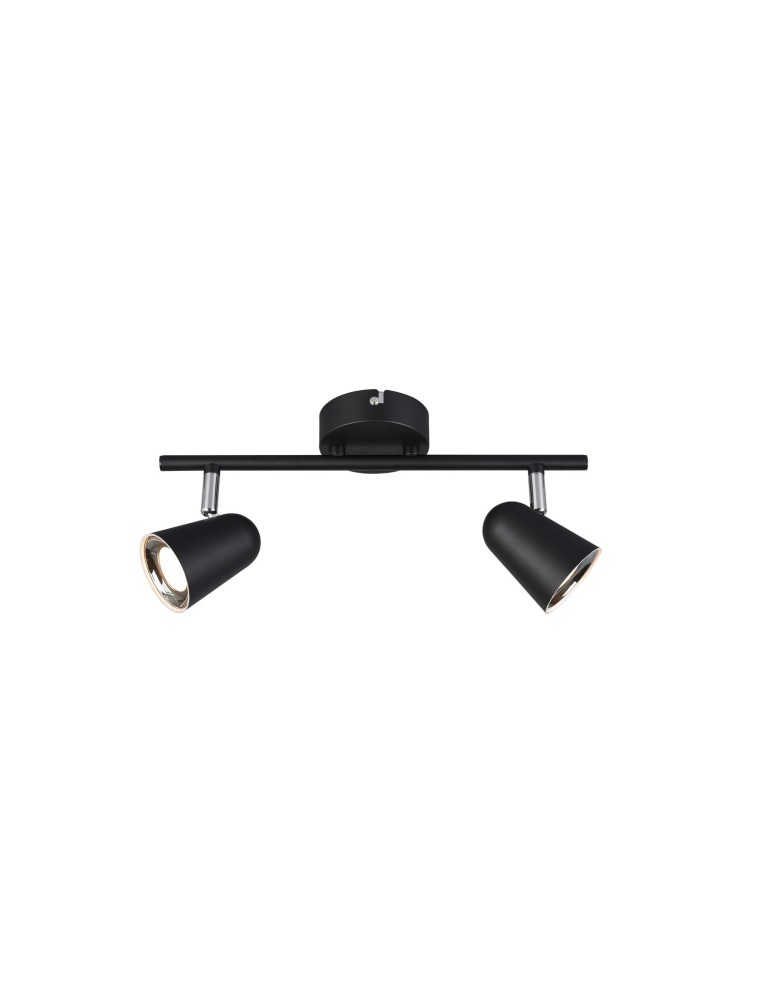 Lampy sufitowe reflektory - RL TOULOUSE Reflektor Sufitowy 2xLED max 3W 3000K Czarny Mat R82122132 - produkt kolory-swiatla.pl 1