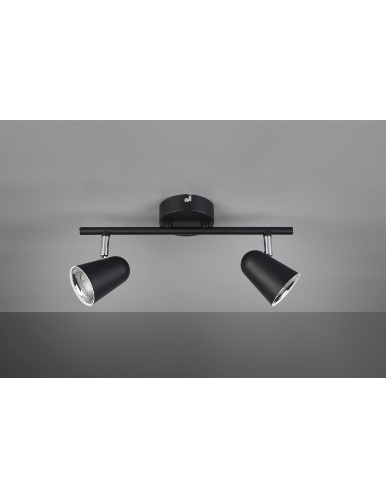 Lampy sufitowe reflektory - RL TOULOUSE Reflektor Sufitowy 2xLED max 3W 3000K Czarny Mat R82122132 - product kolory-swiatla.pl 2