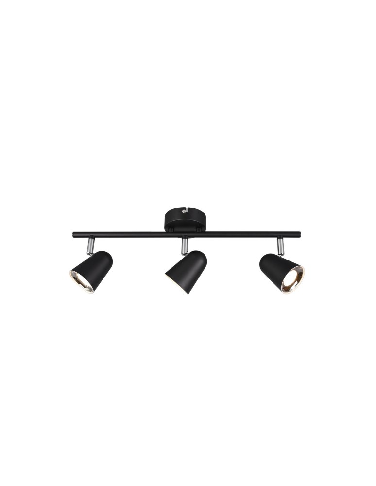 Lampy sufitowe reflektory - RL TOULOUSE Reflektor Sufitowy 3xLED max 3W 3000K Czarny Mat R82123132 - produkt kolory-swiatla.pl 1
