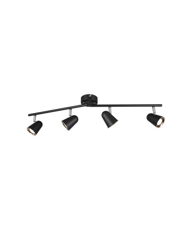 RL TOULOUSE Reflektor Sufitowy 4xLED max 3W 3000K Czarny Mat R82124132