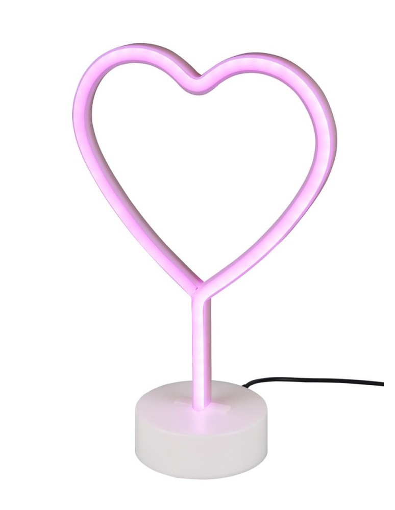 Lampy stołowe dekoracyjne - RL HEART Stołowa 1xLED max 1W Biały R55210101 - produkt kolory-swiatla.pl 1