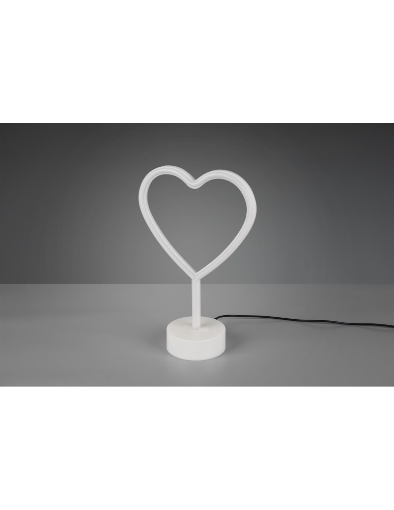 Lampy stołowe dekoracyjne - RL HEART Stołowa 1xLED max 1W Biały R55210101 - product kolory-swiatla.pl 2