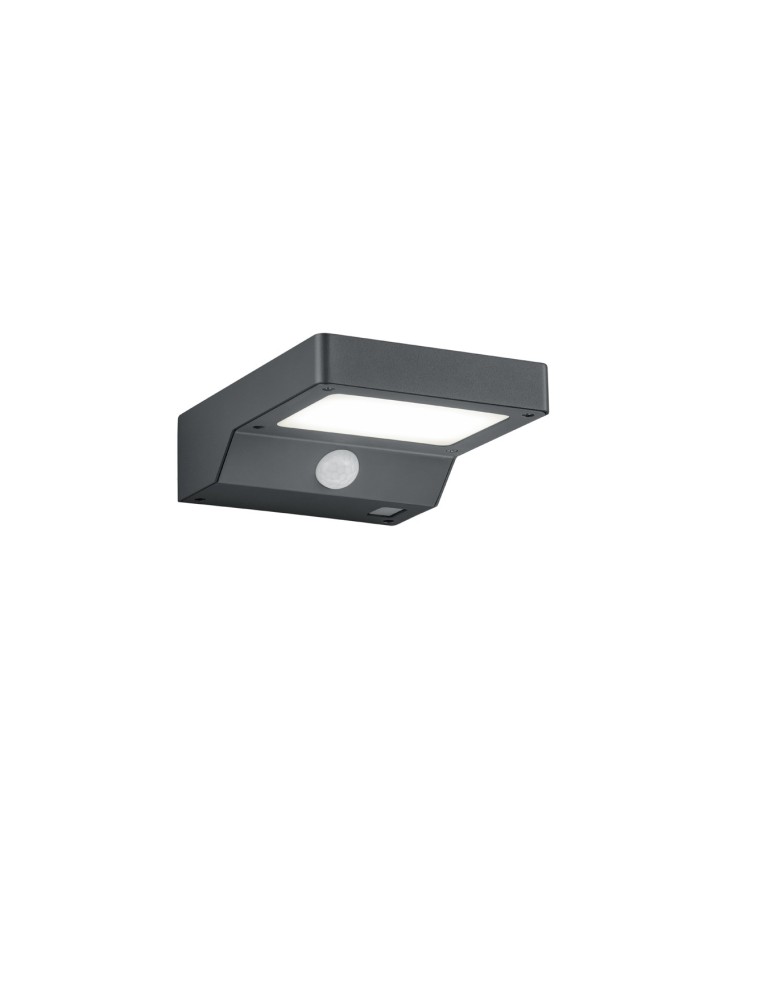 Lampy solarne - RL FOMOSA Zewnętrzna Ścienna 1xLED max 5W 3000K Antracyt R22281142 - produkt kolory-swiatla.pl 1