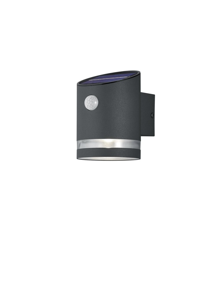 Lampy solarne - RL SALTA Zewnętrzna Ścienna 1xLED max 3W 3000K Antracyt R22231142 - produkt kolory-swiatla.pl 1