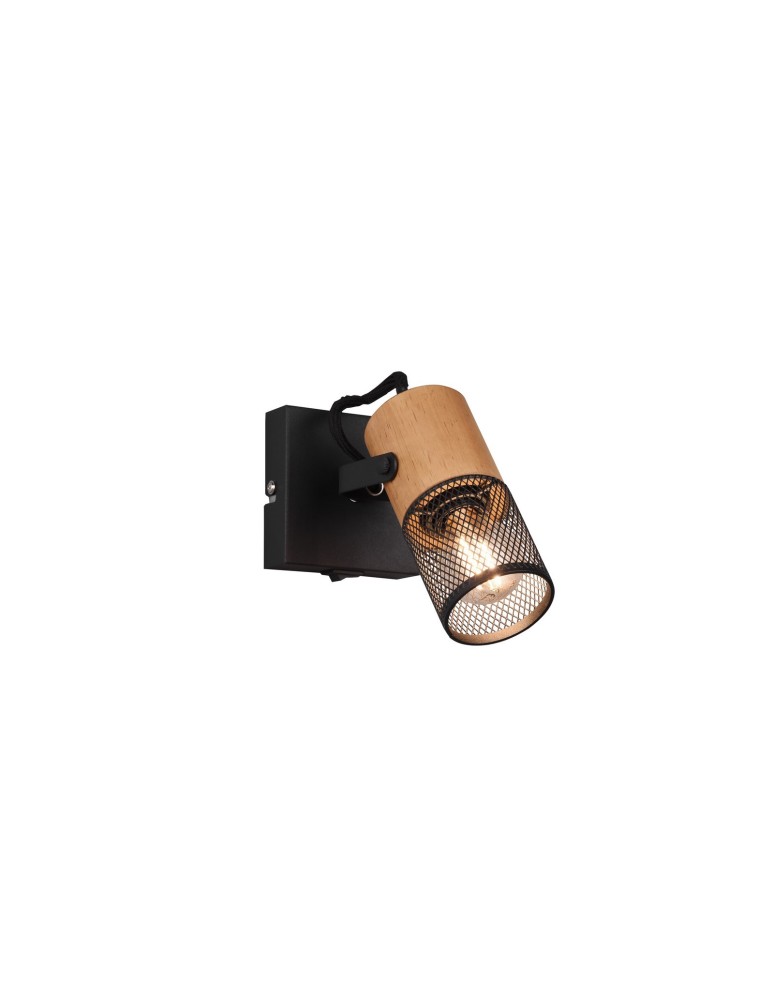 Reflektory ścienne - Trio TOSH Reflektor Ścienny 1xE14 max 15W Czarny Mat 804370132 - produkt kolory-swiatla.pl 1