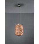 Lampy wiszące boho - Trio RUNA Wisząca Nowoczesna 1xE27 max 40W Czarny Mat 303090132 - product 3