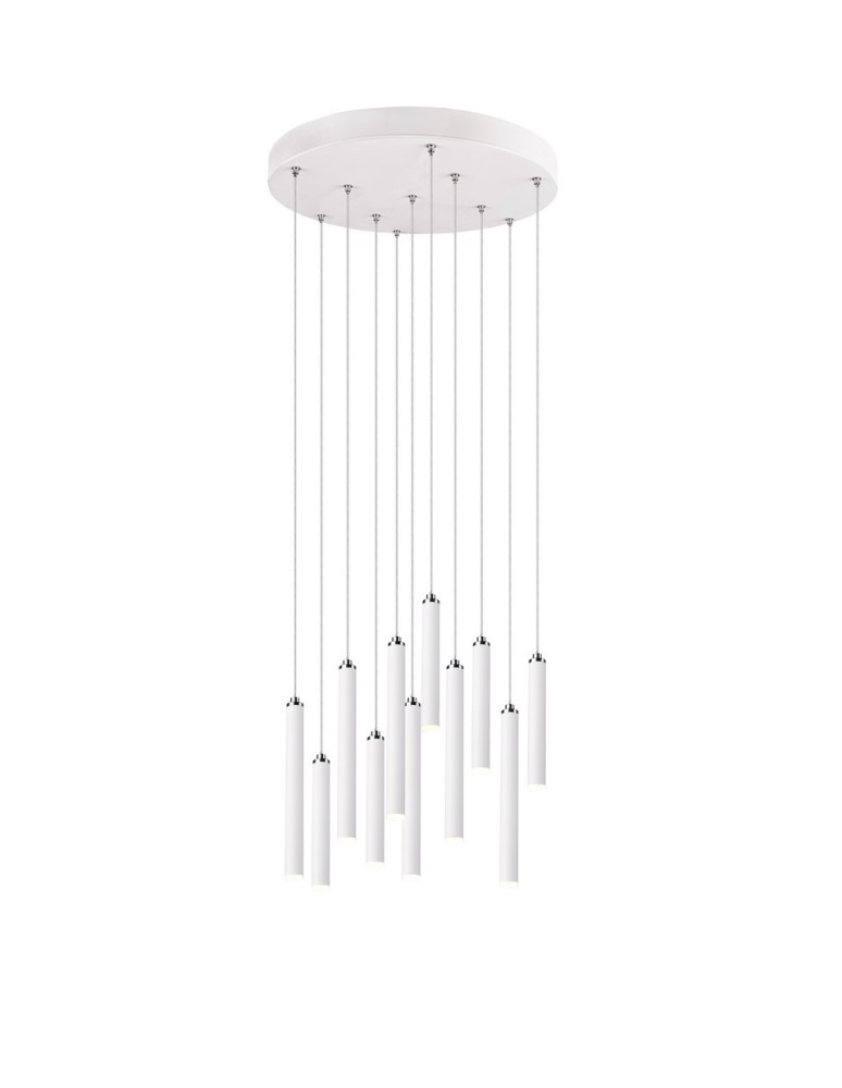 Trio TUBULAR Wisząca Nowoczesna 11xLED max 2W 3000K Biały Mat 321691131