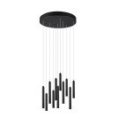 Lampy wiszące - Trio TUBULAR Wisząca Nowoczesna 11xLED max 2W 3000K Czarny Mat 321691132 - product 1
