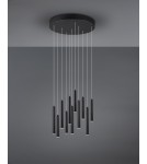 Lampy wiszące - Trio TUBULAR Wisząca Nowoczesna 11xLED max 2W 3000K Czarny Mat 321691132 - product 2