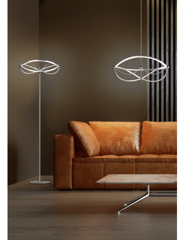 Trio CHARIVARI Wisząca Nowoczesna 1xLED max 42W 3000K Nikiel Mat 321210107 - produkt 2