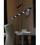 Lampy wiszące - Trio LACAL Wisząca Nowoczesna 7xLED max 4W 3000 + 5000K Czarny Mat 379190732 - product 2